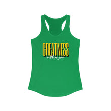 Load image into Gallery viewer, Women's Greatness Bold Racerback Tank