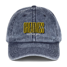 Load image into Gallery viewer, Greatness Bold Vintage Cotton Dad Hat